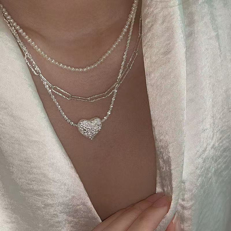 Aurelia-Juwelé - Silver Heart Necklace